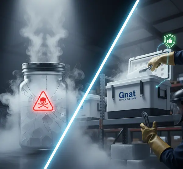 Зберігання сухого льоду: правила безпеки #1